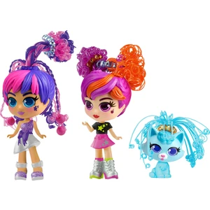 Curli Girls Bebek ve Hayvan 3'lü Set