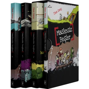 Maskesiz Beşler Serisi: Kırmızı Şerifin Pençesinde - Gizemler Diyarında - Gümüş Örümcek Mağarasında - Tina Zang - 4 kitap