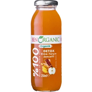 Benorganic Organik Detox Elma Tarçın Zencefil Suyu 1 x 250 ml