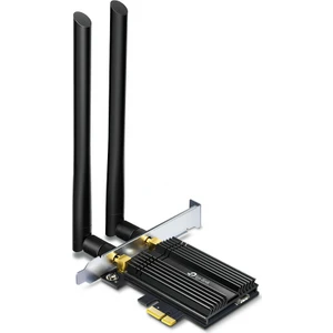 Archer TX50E, AX3000 Mbps, İki Anten, 1024-QAM,OFDMA ve 160 MHz Bant Genişliği, Ultra Düşük Gecikme, Windows 10/11'i , İkisi Bir Arada  Wi-Fi 6&Bluetooth 5.0 PCIe Ağ Kartı