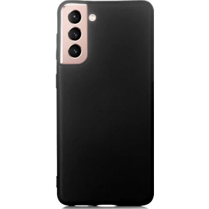 Case 4U Samsung Galaxy S21 Plus Uyumlu Kılıf Klasik Mat Renkli Yumuşak Premier Silikon Siyah