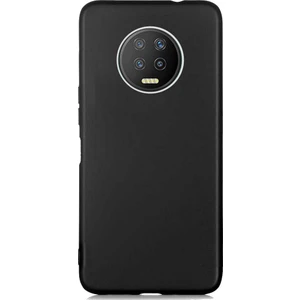 Case 4U Infinix Note 7 Kılıf Klasik Mat Silikon Lüks Arka Kapak Premier Siyah
