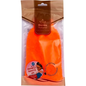 Derma Naturel Polyester Banyo Eldiveni - Turuncu