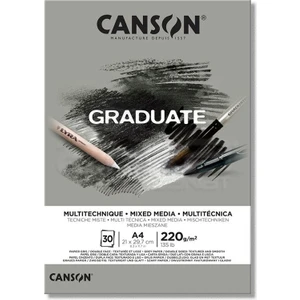 Çizim Bloğu Graduate Mix Media Gri 30 Sayfa A4 220 gr