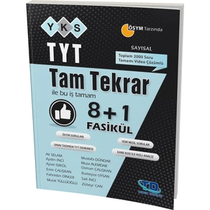 Tandem Yayınları TYT Sayısal Tam Tekrar 8+1 Fasikül