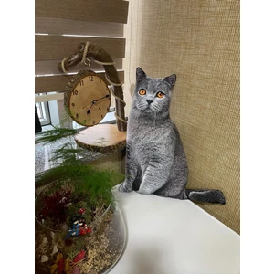 Tarzını Seç 3 Boyutlu Dijital Baskılı Duman Kedi Yastık