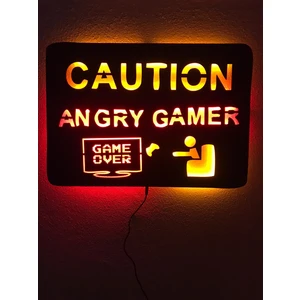 Angry Gamer Işıklı Tablo