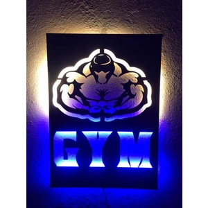 Gym Fitness Işıklı Tablo