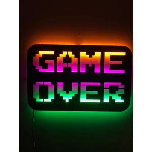 Game Over Işıklı Tablo