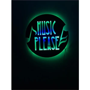 Music Please LED Işıklı Tablo