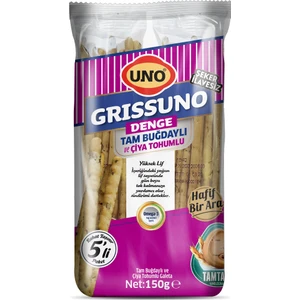 Uno Grissuno Denge Tam Buğdaylı & Çiya Tohumlu 150 gr
