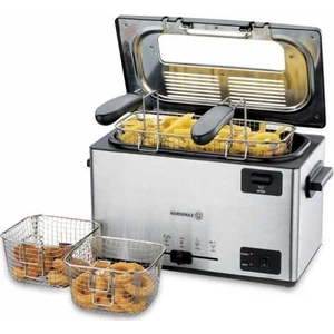 A 382 Twın Fry Fritöz 3 lt Tek Hazne Çıkarılabilir Kapak ve Isı Ayarı Özellikleriyle