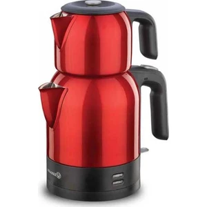 Demkolik KırmızıSiyah Elektrikli Çaydanlık 1.8 lt
