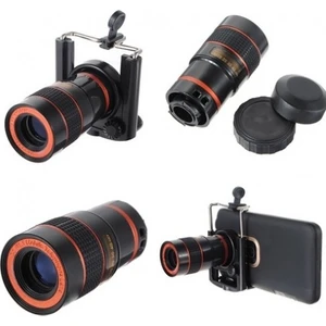 8x Zoom Telefon Kamera Lensi - Mini El Dürbünü - Geniş Açı