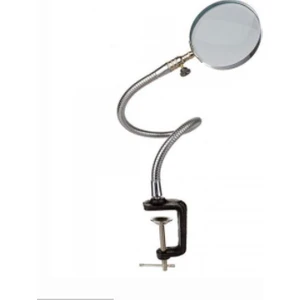 Spiralli Saplı Büyüteç - Mengeneli - 100 mm