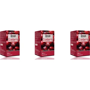 Ocean Cranberry 30 Kapsül 3'lü Paket