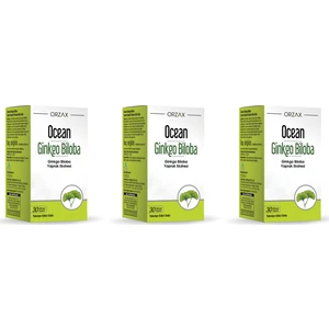 Ocean Ginkgo Biloba 30 Kapsül 3'lü Paket