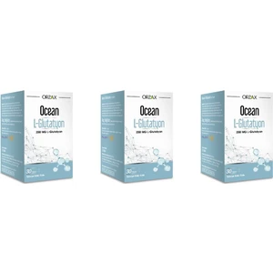 Ocean L-Glutathione 250 Mg 30 Tablet Takviye Edici Gıda 3'lü Paket