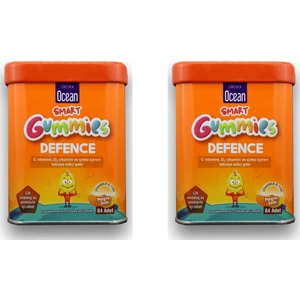 Ocean Smart Gummies Defence 64 Adet Çiğnenebilir Jel 2'li Paket