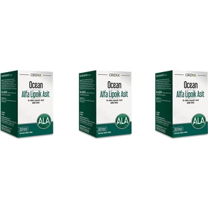 Ocean Alpha Lipoik Asit 600 Mg 30 Kapsül 3'lü Paket