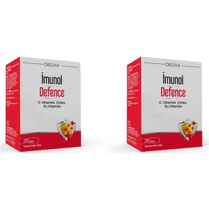 Ocean Imunol Defence 20 Saşe C Vitamini Çinko D3 Vitamini 2'li Paket