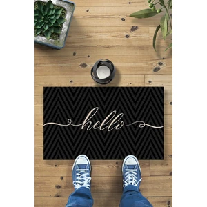 Buket Home Hello Zigzag Dekoratif Kapı Önü Paspası