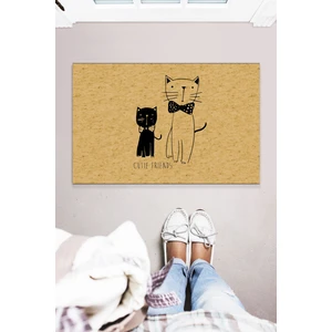 Buket Home Cute Cats Dekoratif Kapı Önü Paspası
