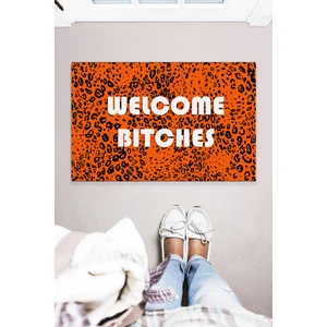 Buket Home Welcome B. Leopard Dekoratif Kapı Önü Paspası