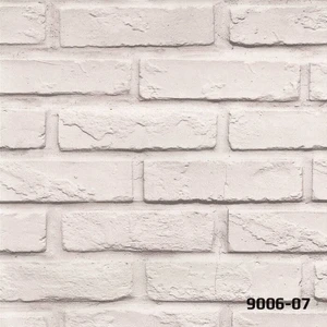 Decostone Beyaz Tuğla  Taş Desen Duvar Kağıdı 9006-07