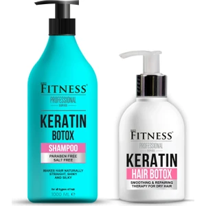 Fitness Professional Saç Onarıcı Canlandırıcı Keratin Botox Şampuan Seti 1000 ml