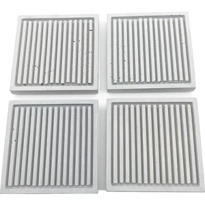 Beton Bardak Altlığı | Kare Çizgili | 4'lü