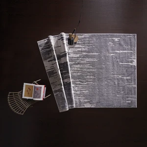 Enza Home BLED Modern Özel Tasarım Dokuma Yolluk - Gri 100x200 cm