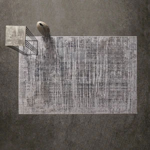 Enza Home SANTANA Modern Özel Tasarım Dokuma Yolluk - Gri 100x200 cm