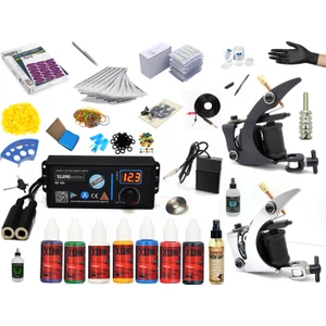 XL599 Laury 2 Makineli Tattoo Dövme Makinası Seti