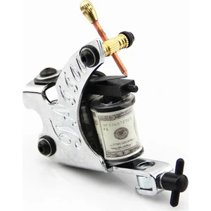 XL343 Silver Dövme Makinesi Profesyonel El Yapımı Şık Tasarım