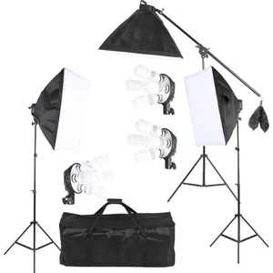 5 Duylu Softbox Set 50X70CM Sürekli Video Işık Canlı Video Çekim Seti