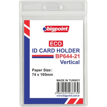 Bigpoint Eco Kart Poşeti Dikey 74 x 105mm Fiyatı