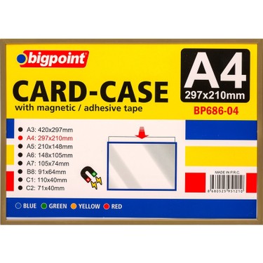 Bigpoint 686-04 Afiş Muhafaza Kabı Magnetic A4 Bp686 Fiyatı