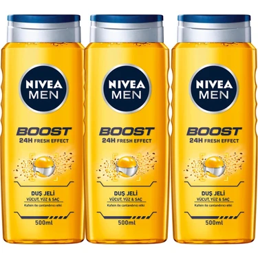 Nıvea Men Boost Erkek Duş Jeli 500 ml x