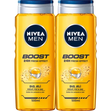 Nıvea Men Boost Erkek Duş Jeli 500 ml x