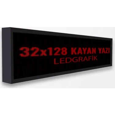 Ledgrafik Kayan Yazı Kırmızı Led Tabela wifi