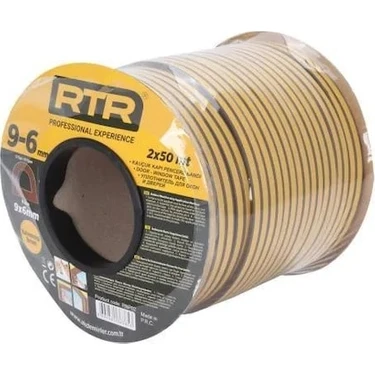 Rtr RNP02 Kapı Pencere Bandı Yapışkanlı Fitil Kahve 2X50=100