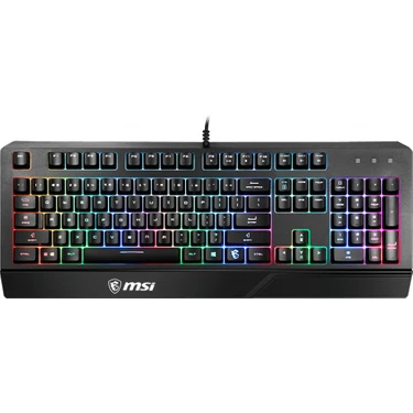 MSI Vigor GK20 Kablolu Oyuncu Klavyesi Standart Tuş Formu ile Oyun İçin