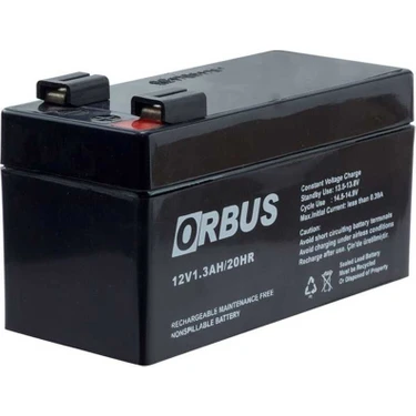 Orbus 12V 1.3AH Bakımsız Tip Kuru