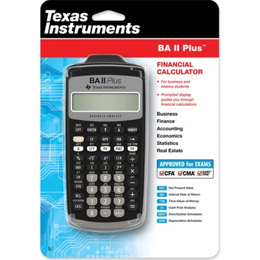 Texas Instruments Ba II Plus Finansal Hesap Makinesi Yurt