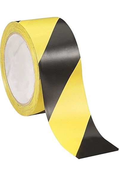 Hedefsan Sarı Siyah Yer Işaretleme Bandı Ikaz Bant Fosforlu 48x30 m