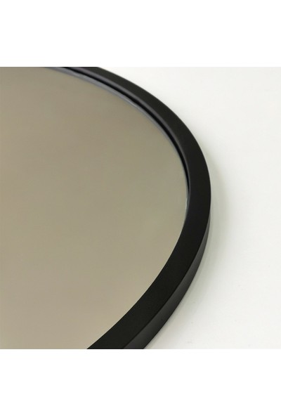 Neostill - Siyah Metal Çerçeve Yuvarlak Ayna A709