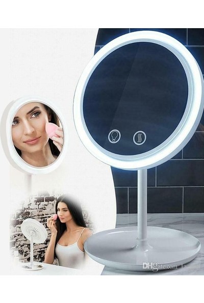 Molto Fanlı LED Işıklı Büyüteçli Dokunmatik Ayna