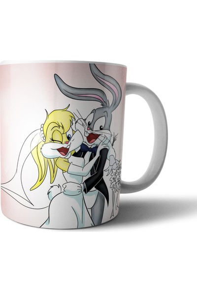 Pixxa Bugs ve Lola Bunny Kupa Bardak Model 2