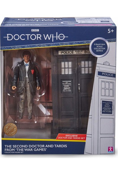 Bbc Doctor Who 2nd Dr & Tardis Set - Klasik Doctor Who Aksiyon Figürü ve Tardis Seti 5.5”